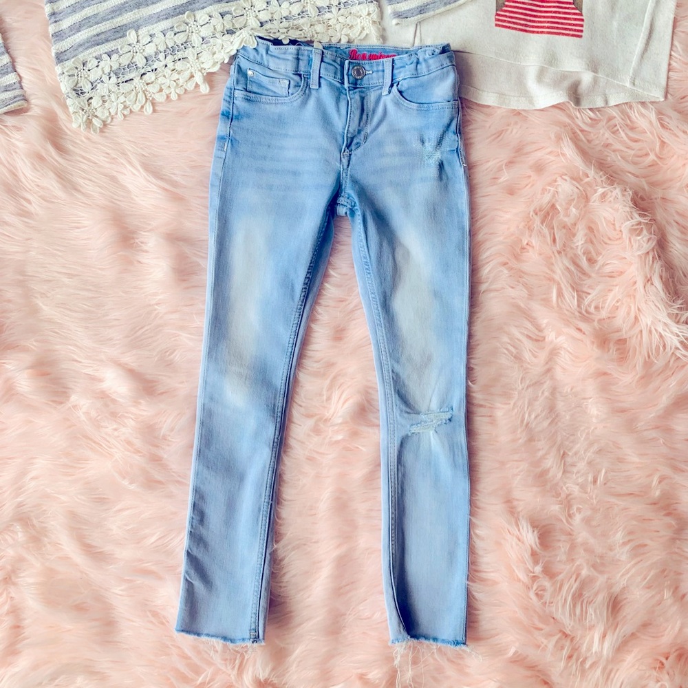 Jeans + 2 Long Sleeve Tops For Girl Size 7 Years - Picture 9 of 16